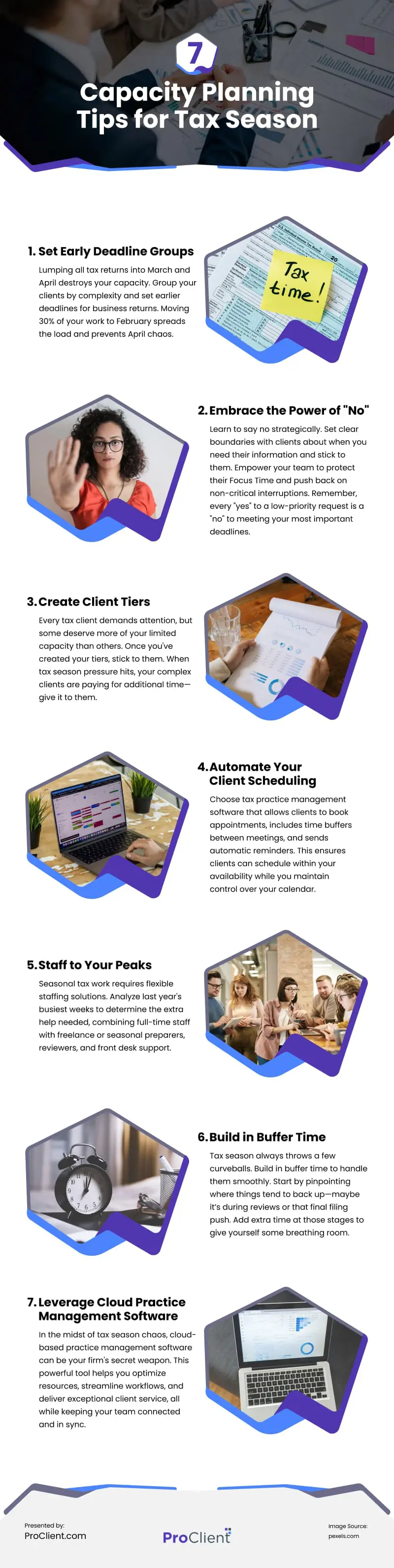 7 Capacity Planning Tips for Tax Season Infographic