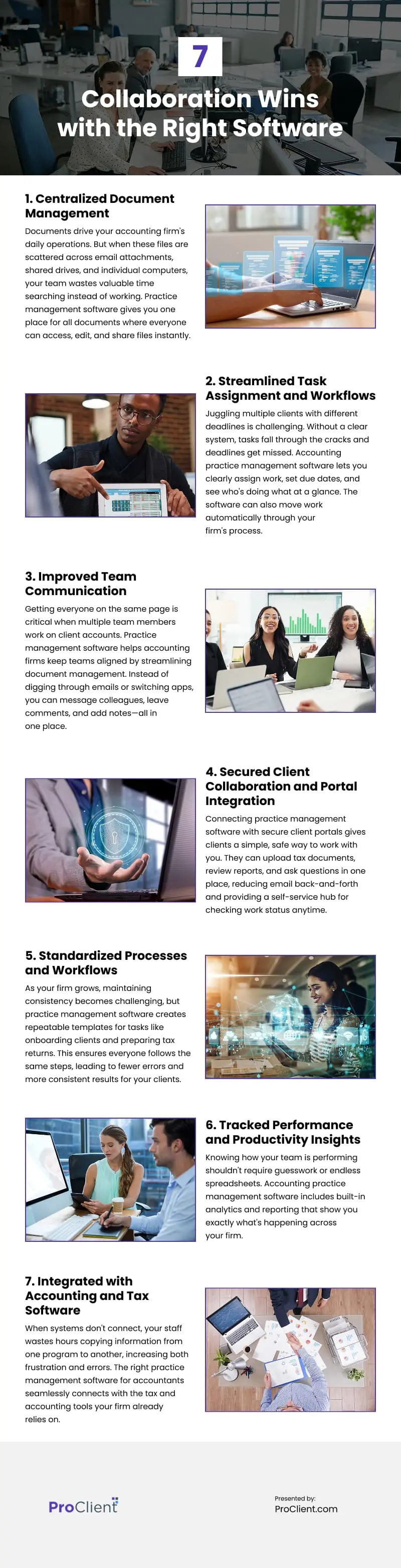 7 Collaboration Wins with the Right Software Infographic
