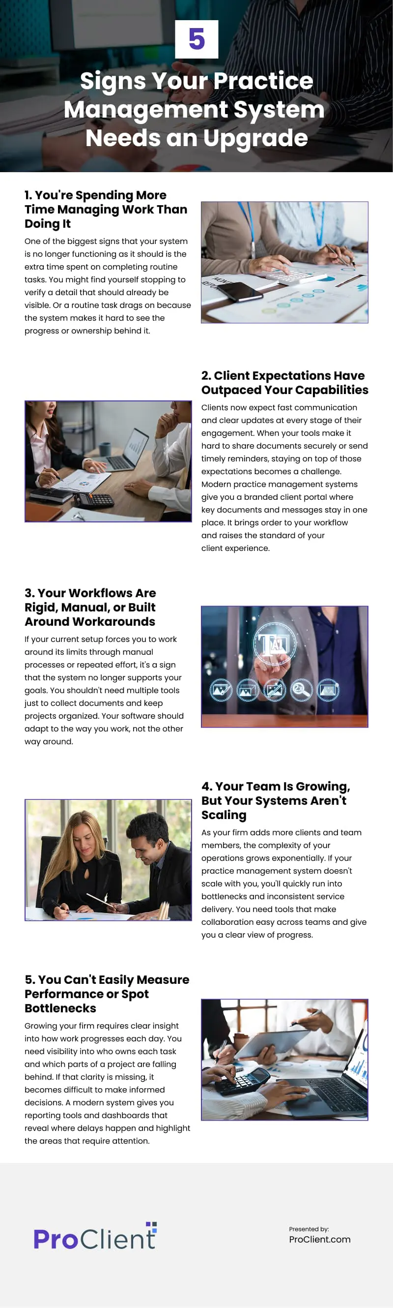 5 Signs Your Practice Management System Needs an Upgrade Infographic