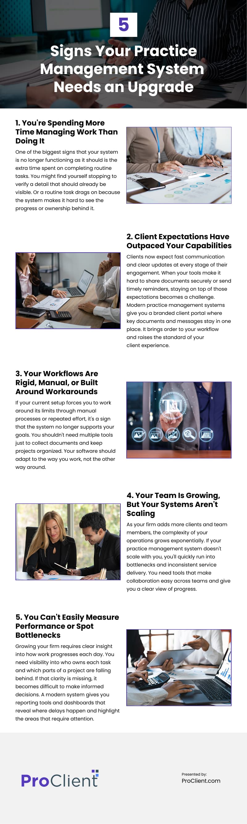 5 Signs Your Practice Management System Needs an Upgrade Infographic